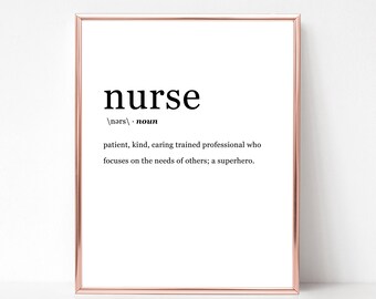 Nurse print Etsy graphic relating to Printable Nurses Week Games named Nurse print Etsy